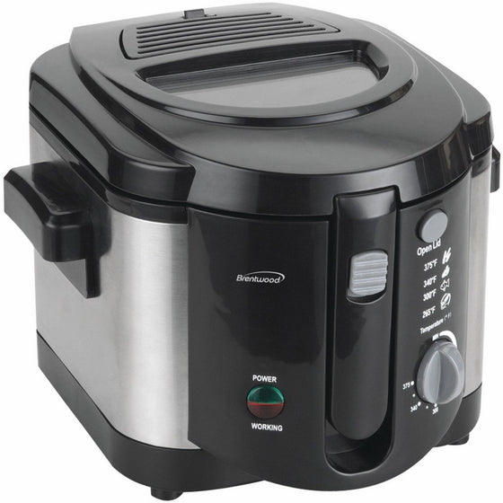 Brentwood DF-720 1200w 8-Cup Deep Fryer, Stainless Steel