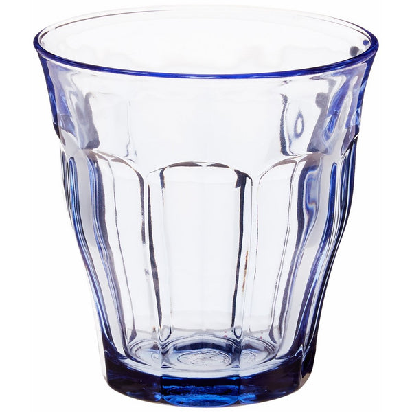 Duralex Made In France Picardie Marine Glass Tumbler (Set of 6), 8.75 oz, Blue