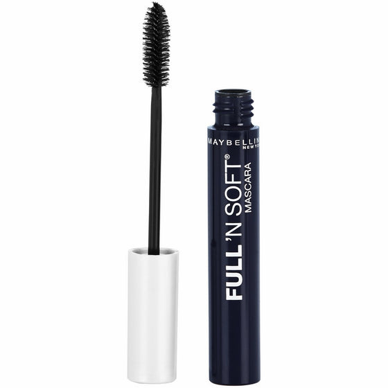 Maybelline Makeup Full 'N Soft Washable Mascara, Very Black Volumizing Mascara, 0.28 fl oz