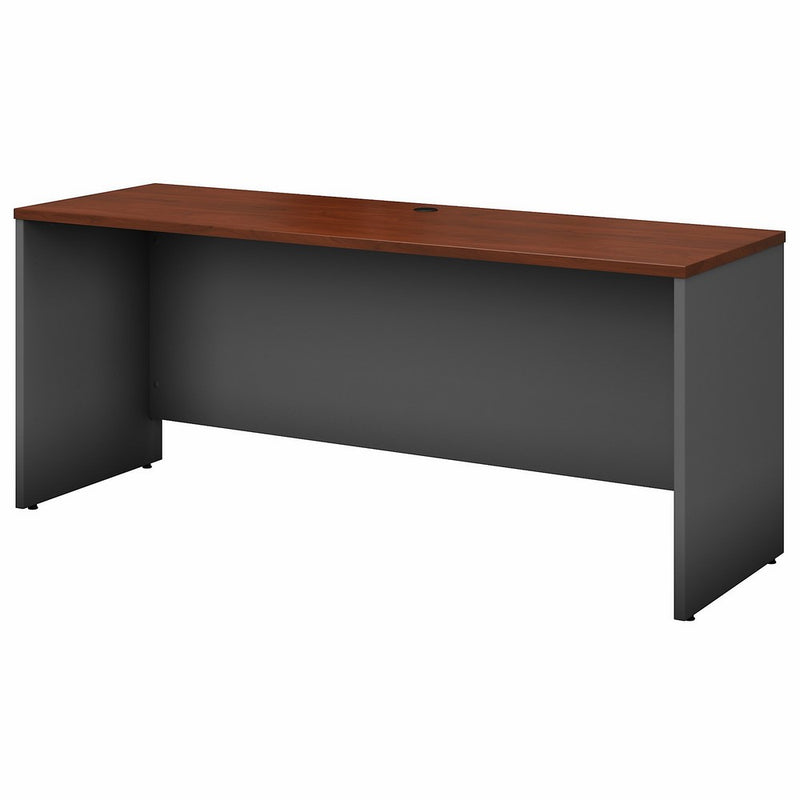 Bush Business Furniture Series C 72W x 24D Credenza Desk in Hansen Cherry