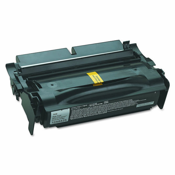 Lexmark High Yield Return Program Toner Cartridge, 12000 Yield (12A8425)