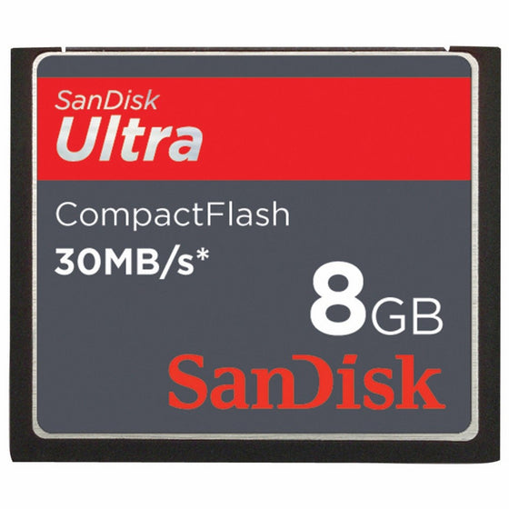SanDisk 8GB/30MB Ultra CF Card (SDCFH-008G-A11, US Retail Package)