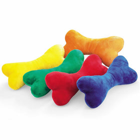 Zanies Mega-Color Plush Bone Dog Toys