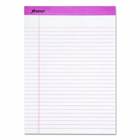 Ampad 20-098 Breast Cancer Awareness Perforated Pads, Letter Size, 50 Sheets/Pad (6-Pads)