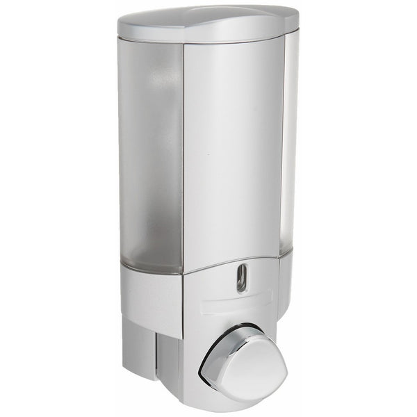 Better Living Products 76130 AVIVA Single Bottle Soap and Shower Dispenser, Satin Silver