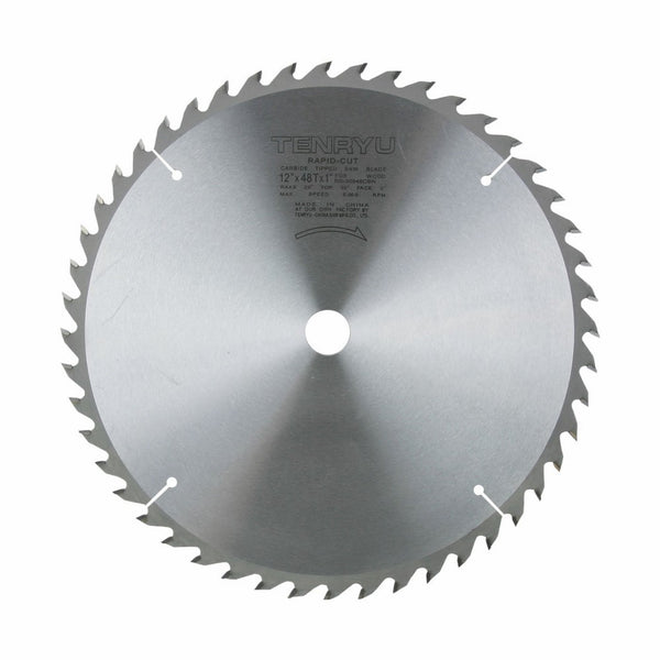 Tenryu RS-30548CBN 12" Carbide Tipped Saw Blade ( 48 Tooth ATB Grind - 1" Arbor - 0.134 Kerf)