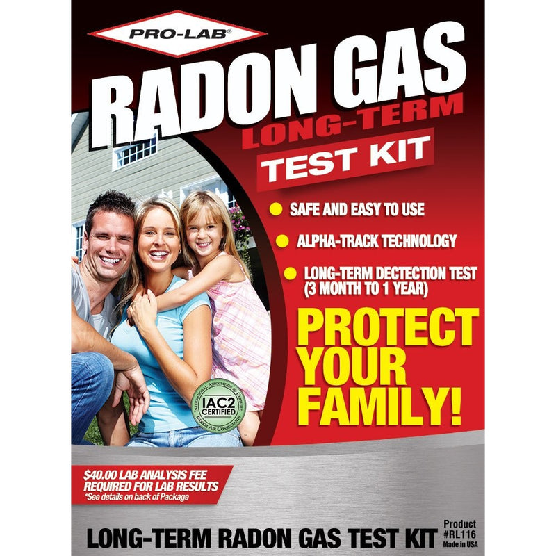 PRO-LAB Long-Term Radon Gas Test Kit RL116