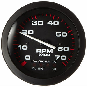 Sierra International 58935P Amega Domed Systems Check On Johnson/Evinrude 0-7000 Rpm Electric Tachometer, 3"