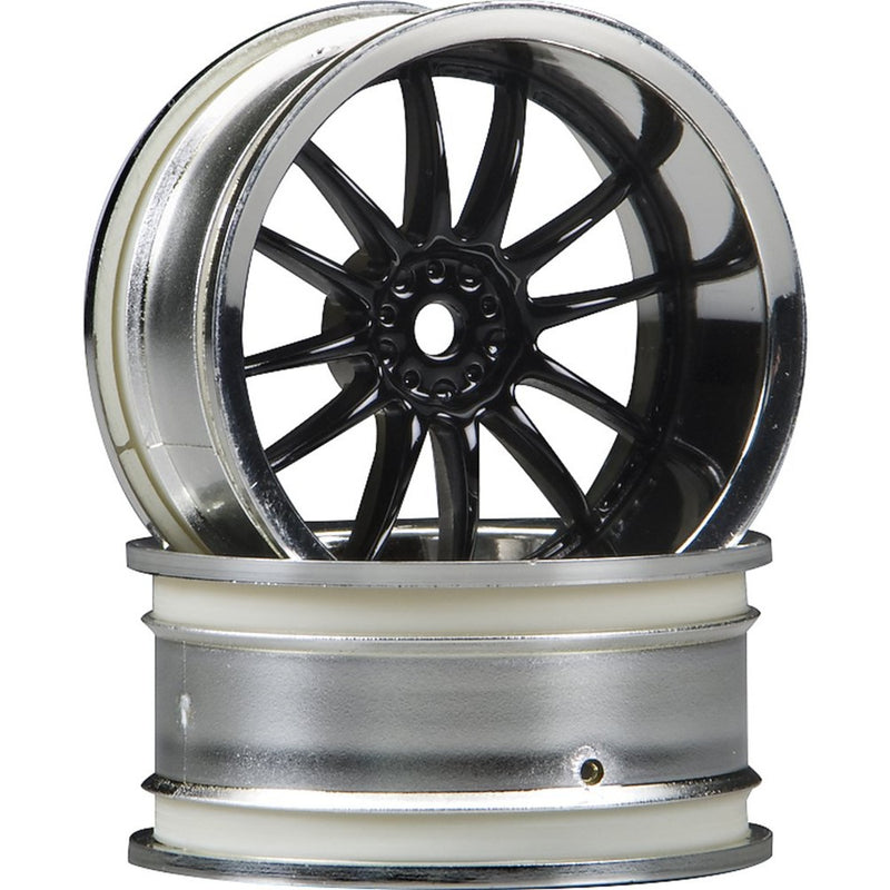 HPI Racing 3287 Work XSA 02C Wheel, 6mm Offset, Chrome and Black