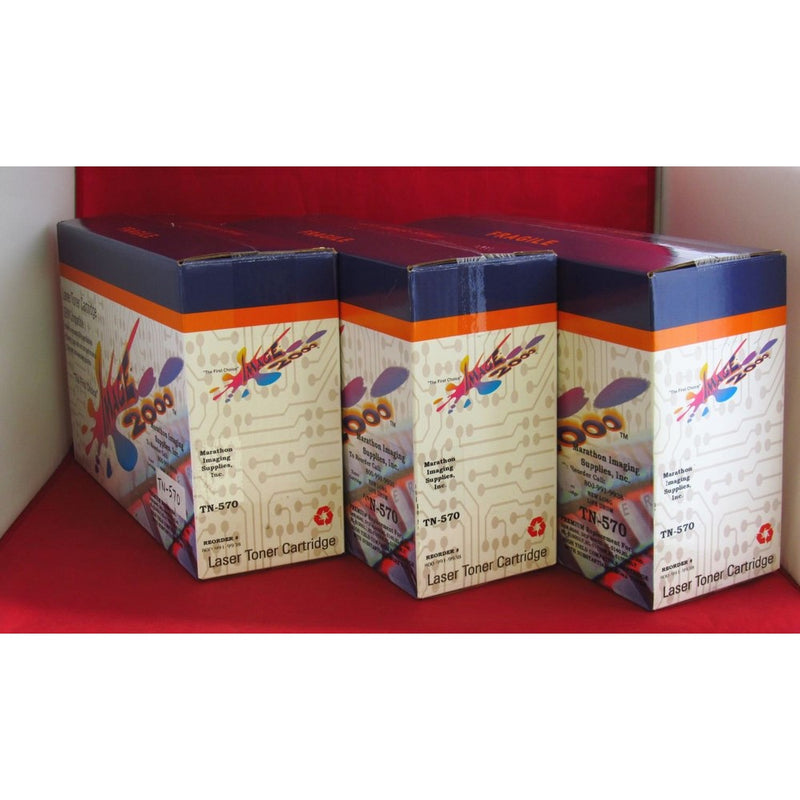 Black Toner Cartridge(3 Pack) compatible with Brother TN570