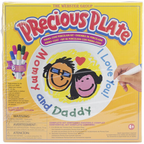 Colorbok Precious Plate Porcelain Kit 9' Plate