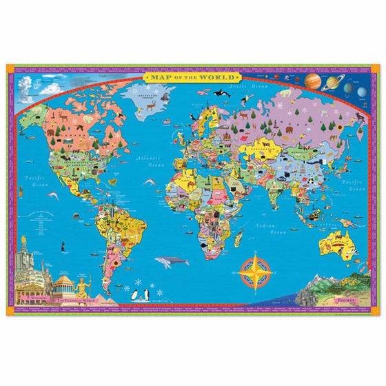 eeBoo World Map - Paper Box