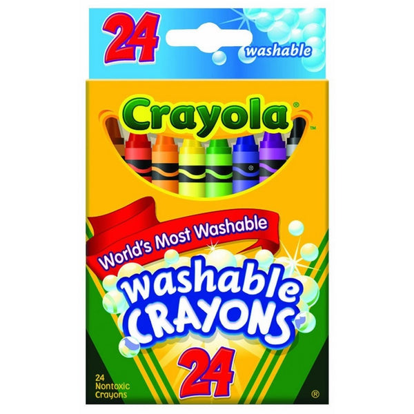 Bulk Buy: Crayola Washable Crayons 24/Pkg 52-6924 (3-Pack)