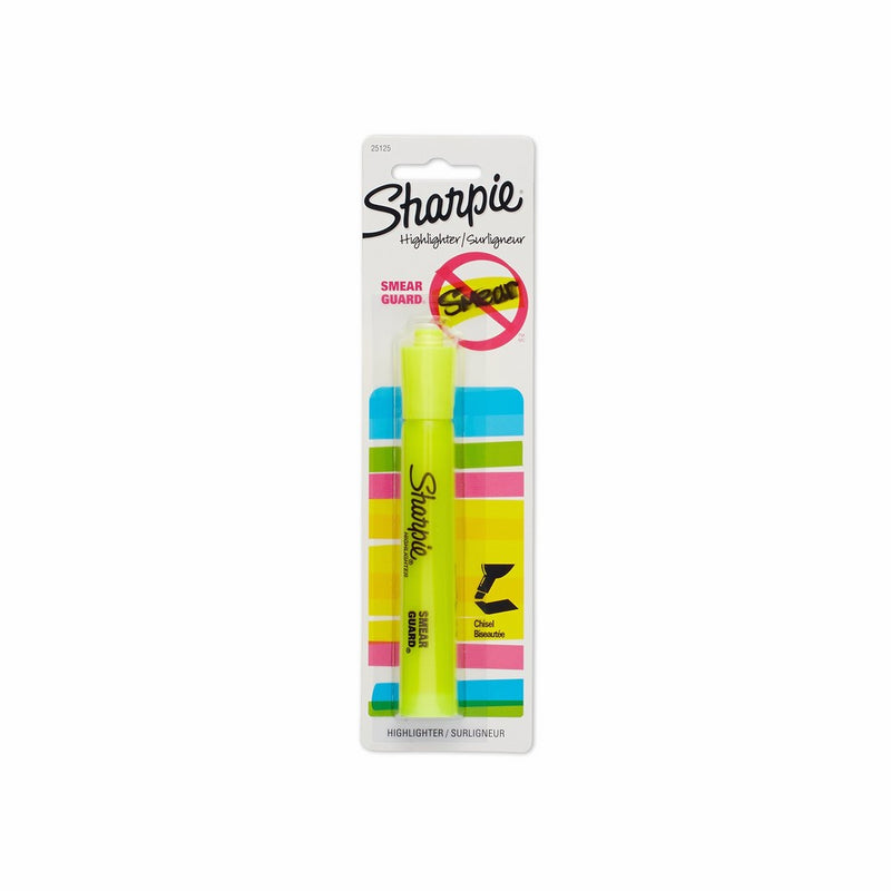 Sharpie 25125PP Accent Tank-Style Highlighter, Fluorescent Yellow