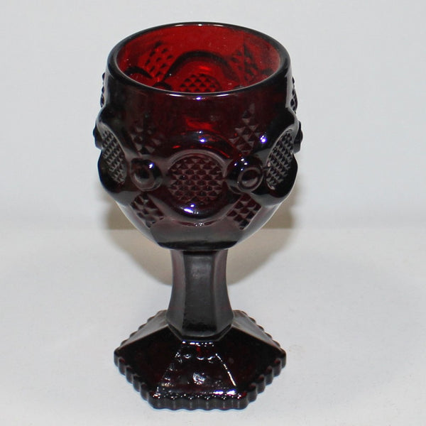 Avon 1876 (Cape Cod) Wine Glass - Ruby Pattern