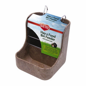 Kaytee Hay n Food Bin Feeder with Quick Locks