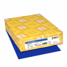 Neenah Paper 21911 Astrobrights Colored Cardstock, 8.5” x 11”, 65 lb/176 gsm, Blast-Off Blue, 250 Sheets