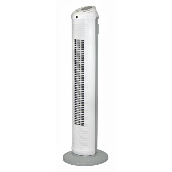 KULOscillating Windcolumn Tall 3-Speed with Full Function Remote Control, 30-Inch, White