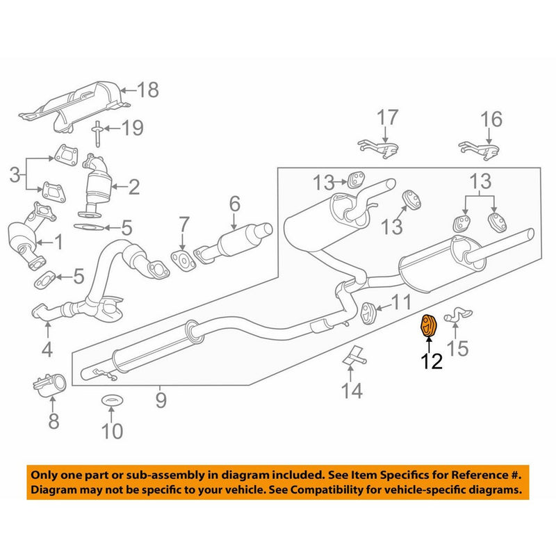 General Motors 10304424, Exhaust System Hanger