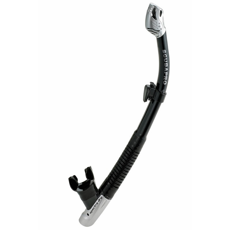 ScubaPro Spectra Dry Snorkel, Black Silver