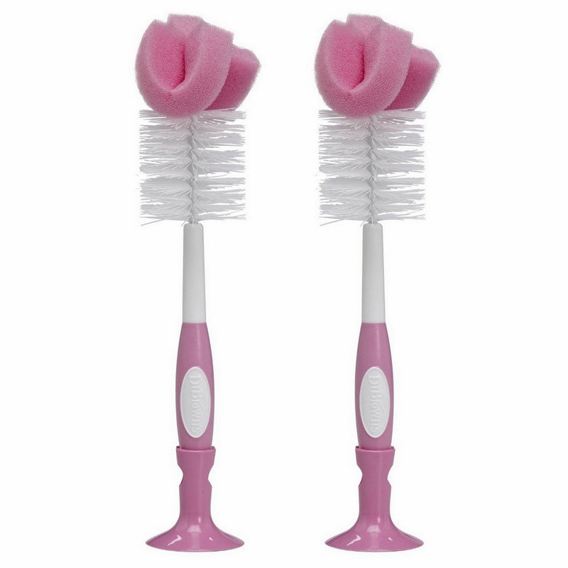 Dr. Brown's Baby Bottle Brush in Pink, 2 Pack