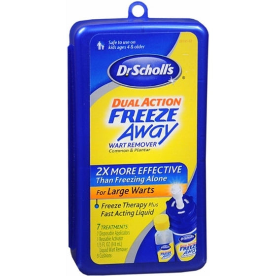 Dr. Scholl's Dual Action Freeze Away Wart Remover 7 Each (Pack of 3)