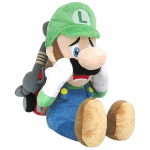 Sanei Sanei Super Mario Luigi's Mansion Series 11" Scared Luigi with Strobulb Stuffed Plush