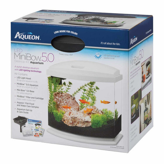 Aqueon MiniBow LED Kit, White, 5 Gallon