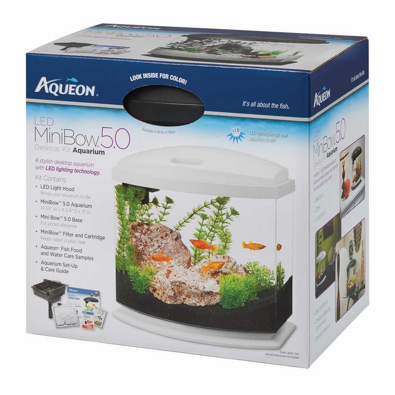 Aqueon MiniBow LED Kit, White, 5 Gallon