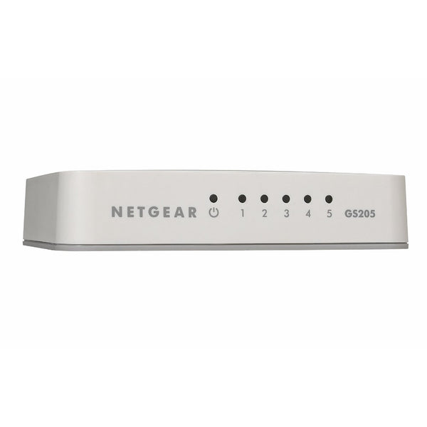 NETGEAR 5-Port Gigabit Ethernet Unmanaged Switch, Desktop, 10/100/1000Mbps (GS205)