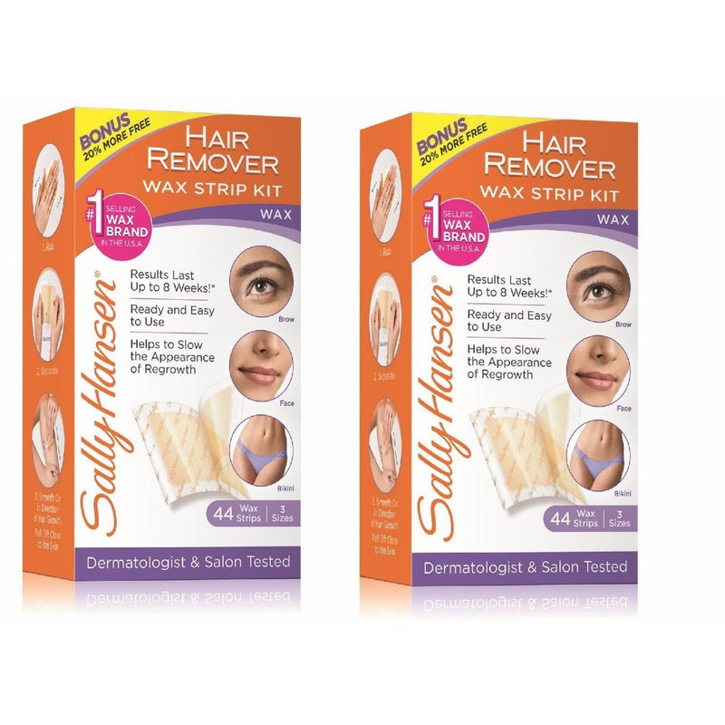 Sally Hansen Hair Removal Wax Strips-34ct, 2 pk