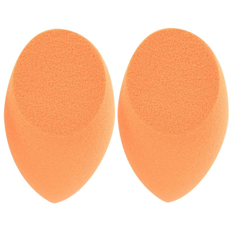 Real Techniques Miracle Complexion Sponge, 0.9375 ounce (Pack of 2), Latex-Free, Polyurethane Foam, Multi-Purpose, Round Bottom Makeup Sponges, Ideal for Blending