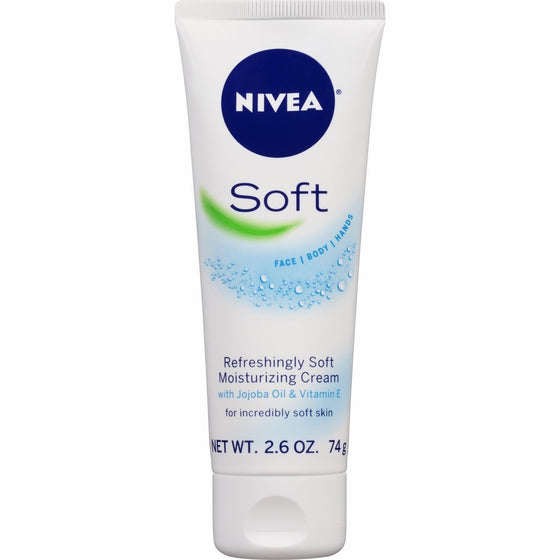 NIVEA Soft Moisturizing Creme 2.6 Ounce (pack of 3)