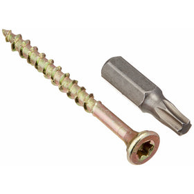 Grip Rite Prime Guard 2GCS1 T25 Star Drive Construction Screws with Type 17 Tip, #8 by 2"