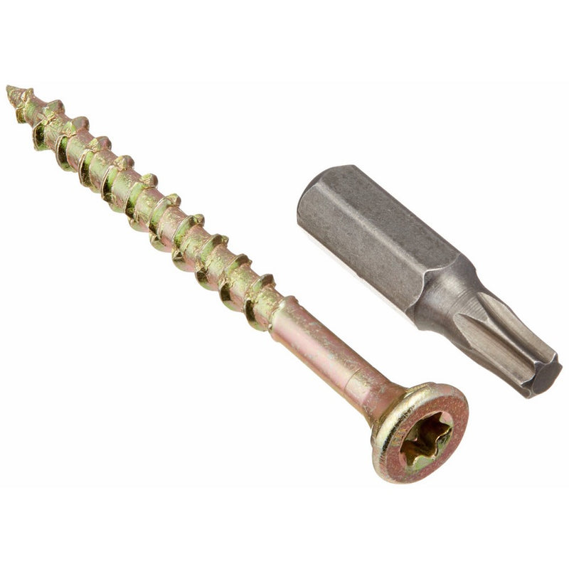 Grip Rite Prime Guard 2GCS1 T25 Star Drive Construction Screws with Type 17 Tip, #8 by 2"