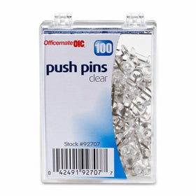 Officemate Plastic Precision Push Pins OIC92707