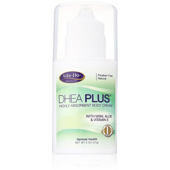 DHEA Plus Cream w/Pump Life Flo Health Products 2 oz Cream