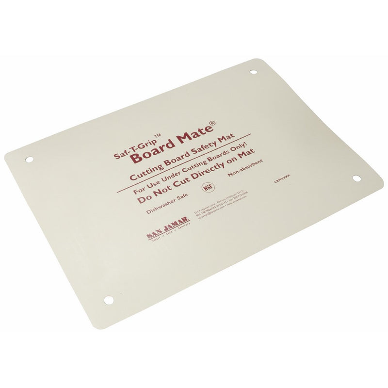 San Jamar CBM1318 Saf-T-Grip Board-Mate Nonslip Cutting Board Mat, 18" Width x 13" Height