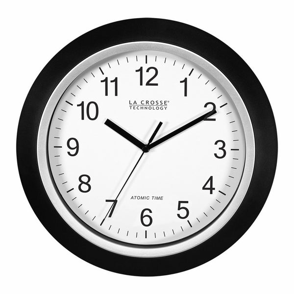 La Crosse Technology WT-3102B 10-Inch WWVB Self-set Analog Wall Clock and automatic DST reset