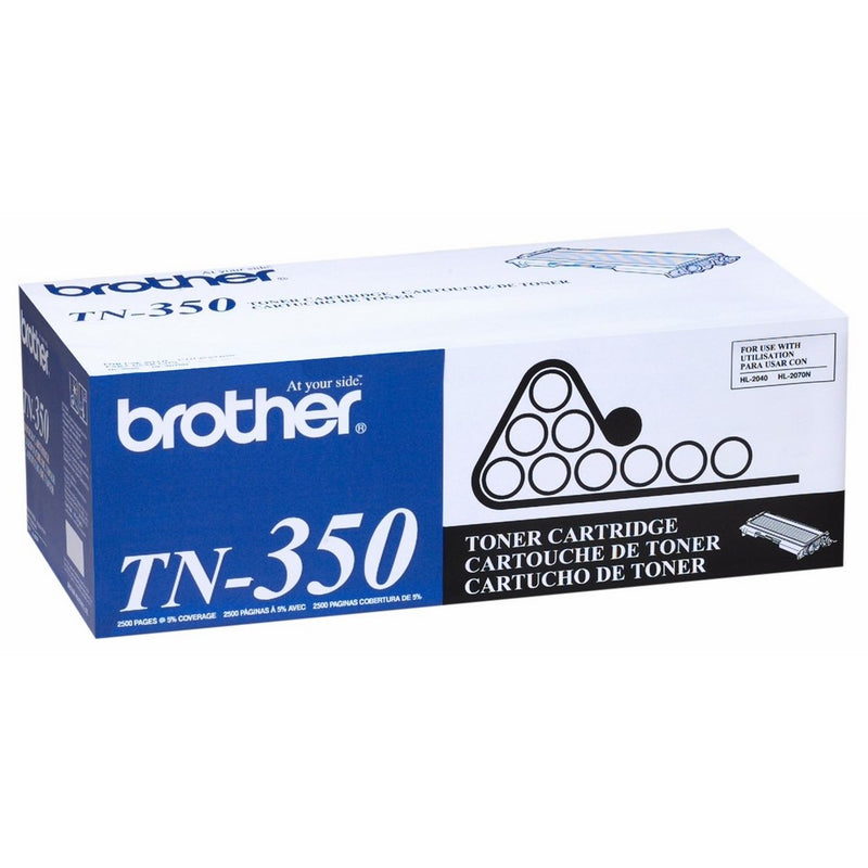 Brother Genuine Black Toner Cartridge, TN350, Replacement Black Toner, Page Yield Up To 2,500 Pages