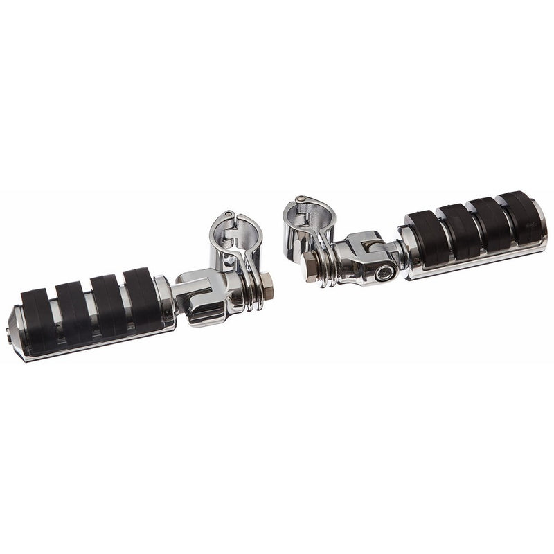 Kuryakyn 8033 ISO Large Pegs with Clevis and 1-1/4" Diameter Clamps