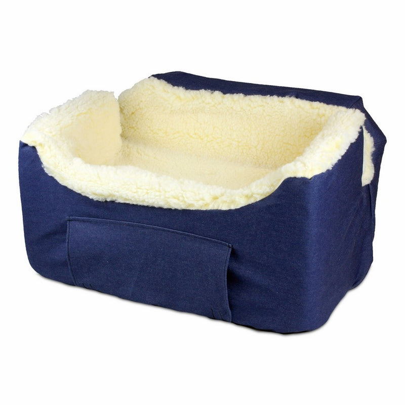 Snoozer Lookout II Pet Car Seat, Large II, Denim