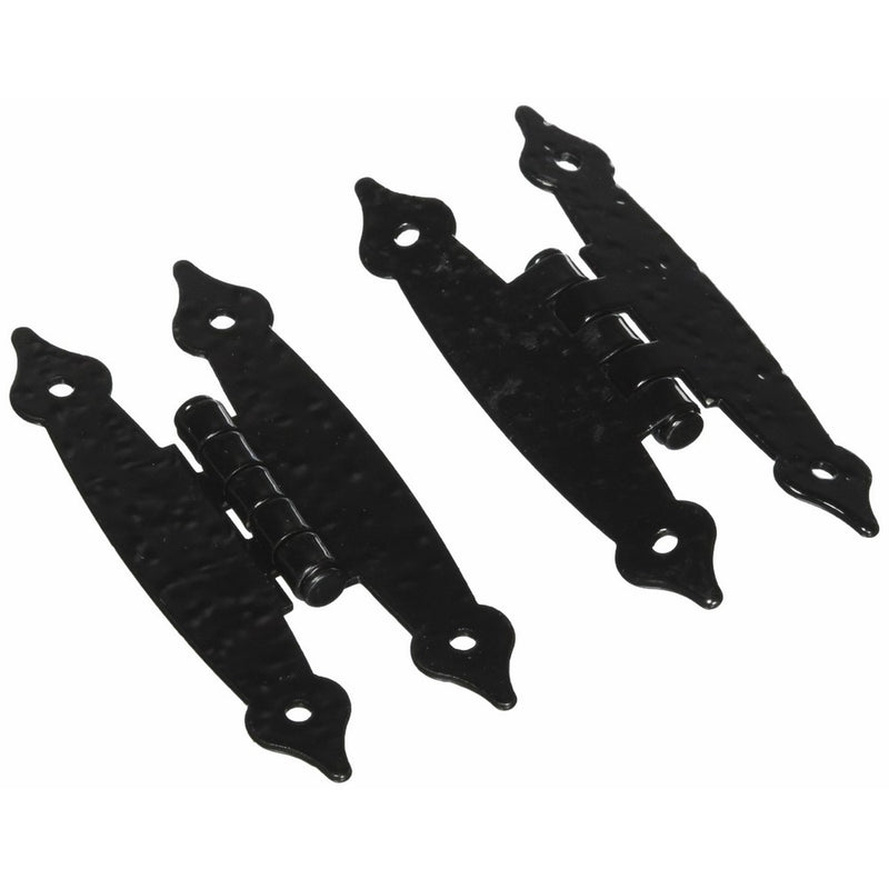 Laurey 21114 Colonial H Hinge, Black