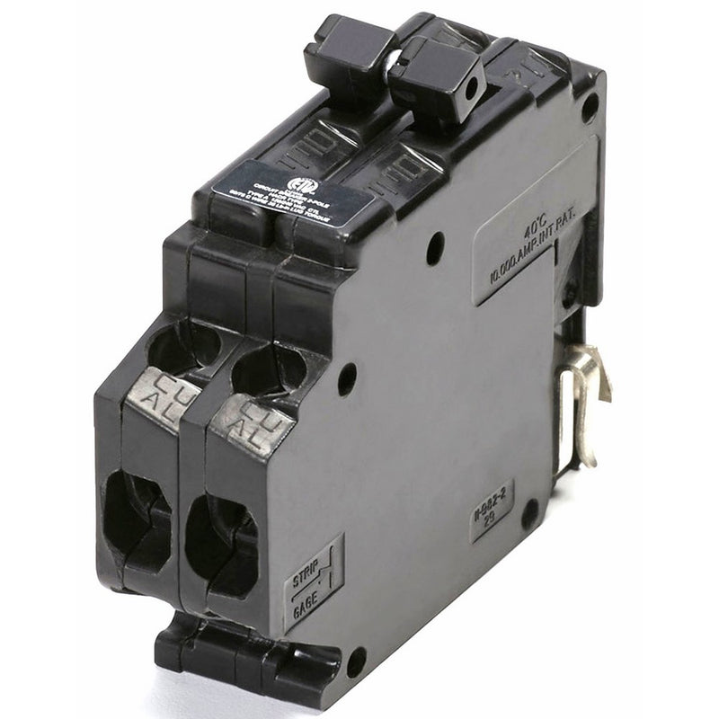 UBITBA220-New Challenger MH220 Type A Replacement.Two Pole 20 Amp Clip Circuit Breaker Manufactured by Connecticut Electric.