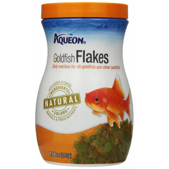 Aqueon Goldfish Food Flakes, 7.12-Ounce