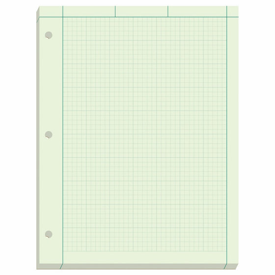 TOPS Engineer's Computation Pad, 200 Sheets (35502), 8.5 x 11 inches, 3 Hole Punch