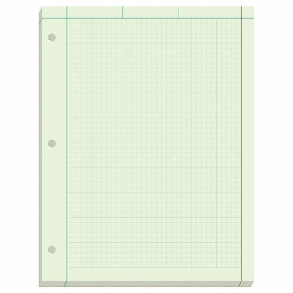 TOPS Engineer's Computation Pad, 200 Sheets (35502), 8.5 x 11 inches, 3 Hole Punch