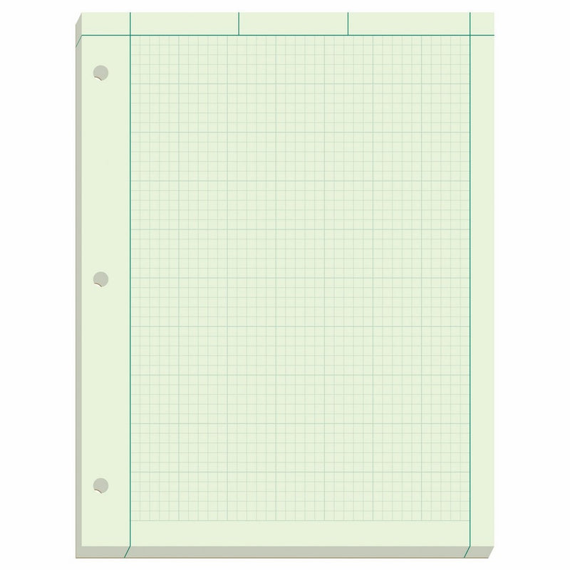 TOPS Engineer's Computation Pad, 200 Sheets (35502), 8.5 x 11 inches, 3 Hole Punch