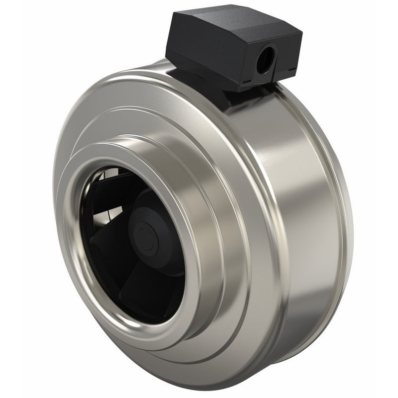 Fantech FG 4XL Inline 4" Centrifugal Duct Fan, Metal Housing, 170 CFM, 120V