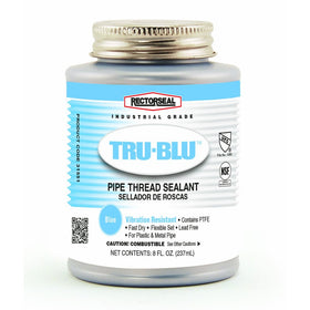 Rectorseal 31551 1/2 Pint Brush Top Tru-Blu Pipe Thread Sealant